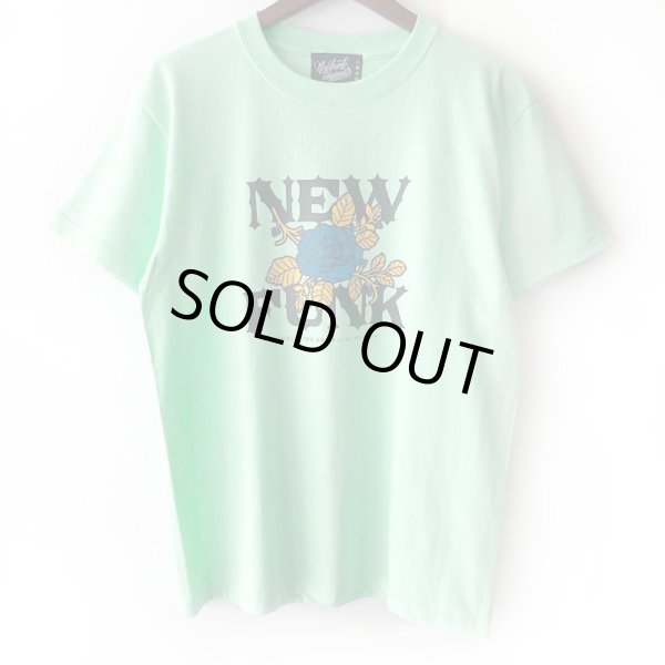 画像1: 【NEWFUNK】FLOWER TEE (MINT GREEN) (1)