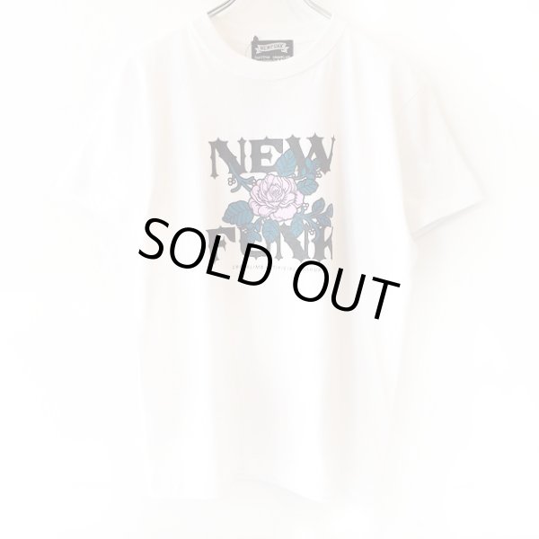 画像1: 【NEWFUNK】FLOWER TEE (WHITE) (1)