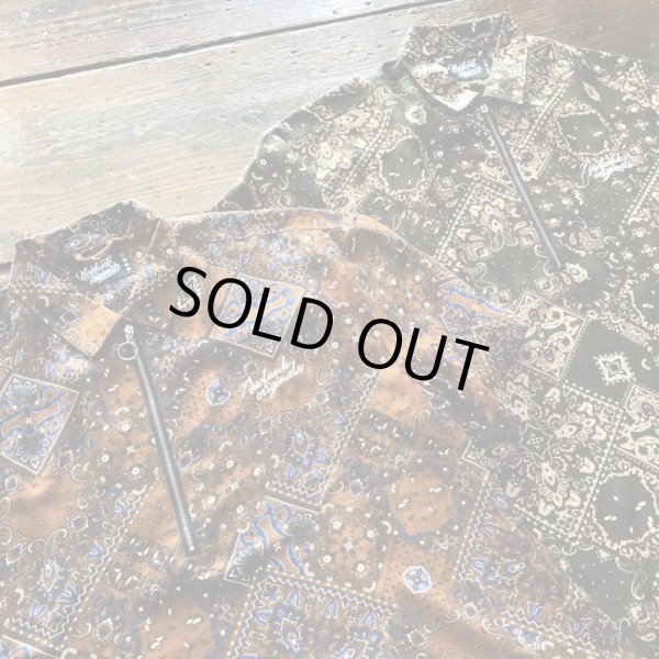 画像7: 【NEWFUNK】PAISLEY HALF ZIP SHIRT (GREEN) (7)