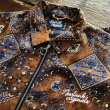 画像8: 【NEWFUNK】PAISLEY HALF ZIP SHIRT (BROWN) (8)