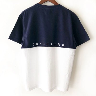 画像1: 【NEWFUNK】TURN BACK TEE (NVY/WHT)