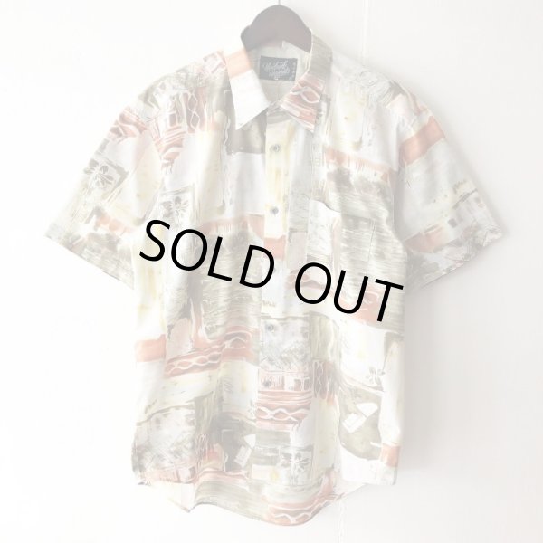 画像1: Pattern Shirt / Water Channel / size: L (1)