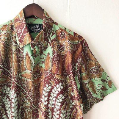 画像1: Pattern Shirt / Asia Brown / size: L