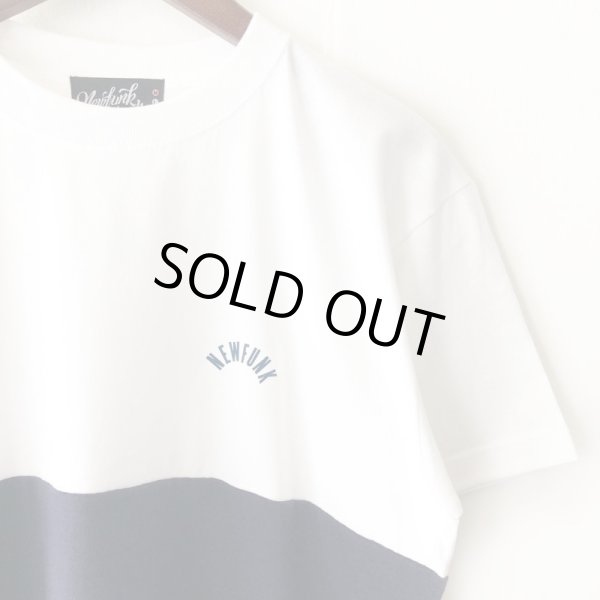画像3: 【NEWFUNK】TURN BACK TEE (WHT/NVY) (3)