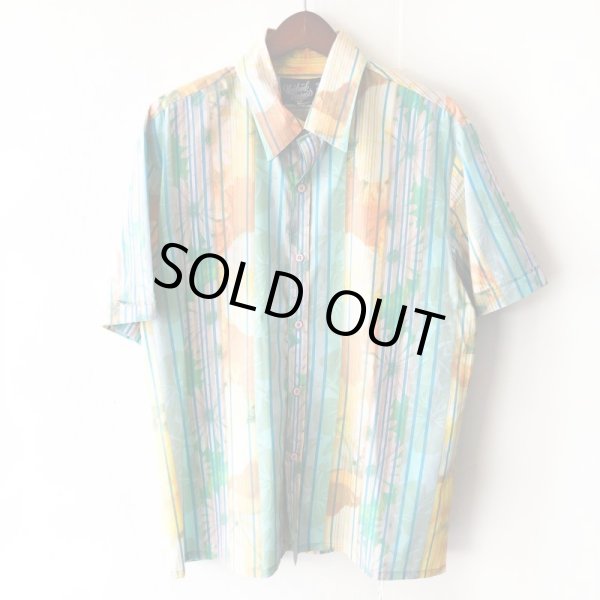 画像1: Pattern Shirt / Check Flower / size: XL (1)
