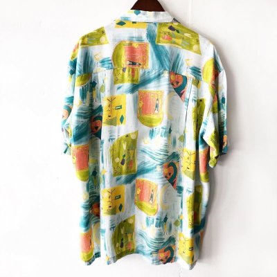 画像1: Pattern Shirt / Nami / size: XL