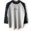 画像2: 【NEWFUNK】SIBA "MARIA" RAGLAN TEE  (BLK/GRY) (2)