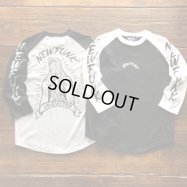 画像7: 【NEWFUNK】SIBA "MARIA" RAGLAN TEE  (BLK/GRY) (7)