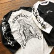 画像8: 【NEWFUNK】SIBA "MARIA" RAGLAN TEE  (BLK/GRY) (8)