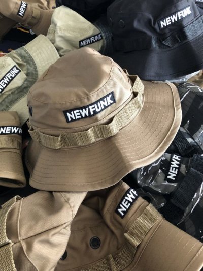 画像1: 【NEWFUNK】JUNGLE HAT (BEIGE CAMO)