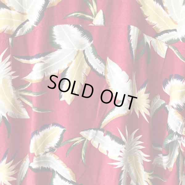 画像4: Pattern Shirt / Red Lesf / size: XL (4)