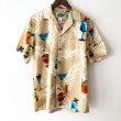 画像1: Pattern Shirt / Cocktail / size: L (1)