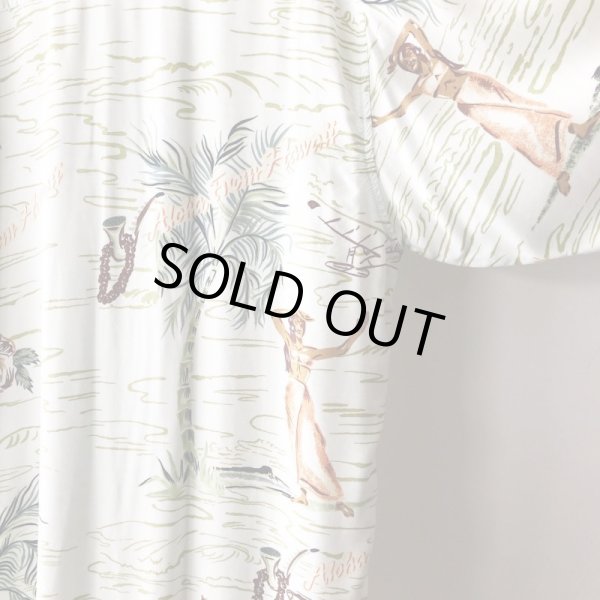 画像4: Pattern Shirt / Hula Girl / size: XL (4)