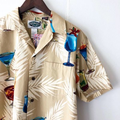 画像1: Pattern Shirt / Cocktail / size: L