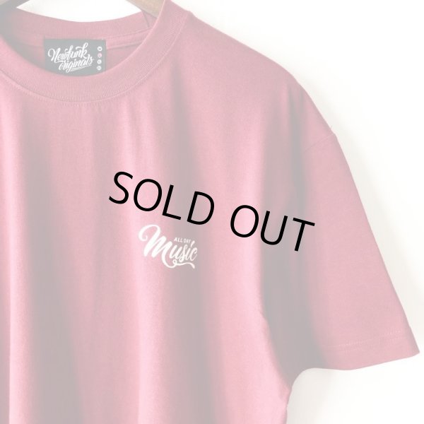 画像3: 【NEWFUNK】Music All Day TEE (Wine) (3)
