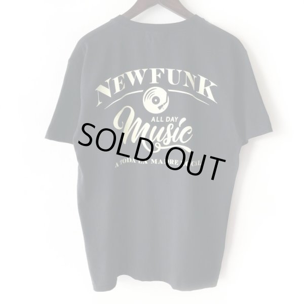 画像1: 【NEWFUNK】MUSIC ALL DAY TEE (BLACK) (1)