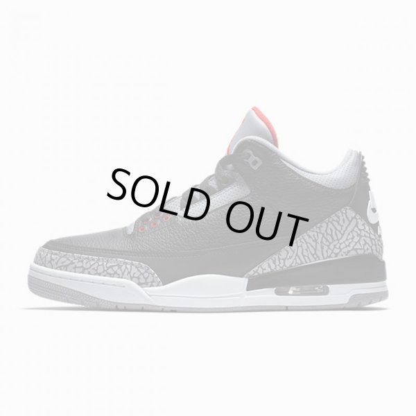 画像2: 【NIKE】AIR JORDAN 3 BLACK CEMENT (2)