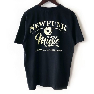 画像3: 【NEWFUNK】MUSIC ALL DAY TEE (BLACK)