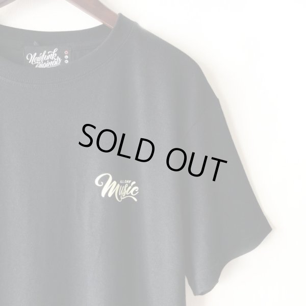 画像3: 【NEWFUNK】MUSIC ALL DAY TEE (BLACK) (3)