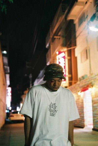 画像1: 【NEWFUNK】UNKUTT RAW MUSIC × DENPA × NFS / TRIPLE NAME TEE (WHITE)