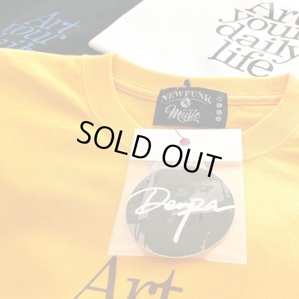 画像5: 【NEWFUNK】UNKUTT RAW MUSIC × DENPA × NFS / TRIPLE NAME TEE (GOLD) (5)