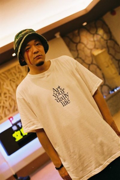 画像3: 【NEWFUNK】UNKUTT RAW MUSIC × DENPA × NFS / TRIPLE NAME TEE (WHITE)