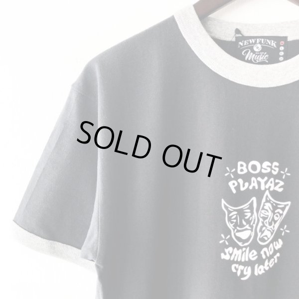 画像2: 【NEWFUNK】2FACE RINGER Tee (BLACK) (2)