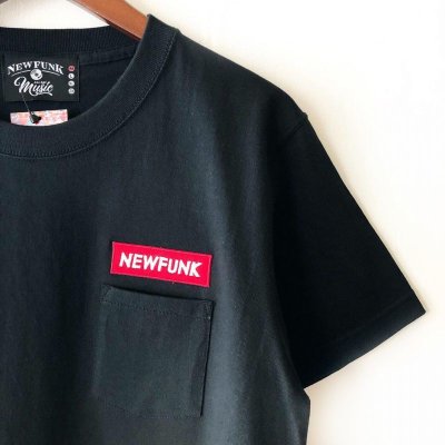 画像1: 【NEWFUNK】BOXLOGO POCKET TEE (BLACK)