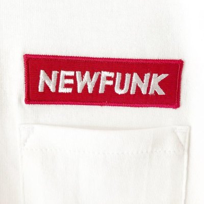 画像2: 【NEWFUNK】BOXLOGO POCKET TEE (WHITE)