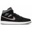 画像2: [USED] NIKE AIR JORDAN 1 MID "BK/GY" (2)