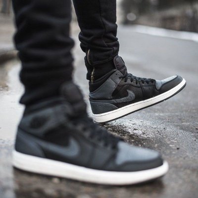 画像1: NIKE AIR JORDAN 1 MID "DARK GREY"