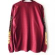 画像2: 【NEWFUNK】BOXING LONG TEE (WINE) (2)