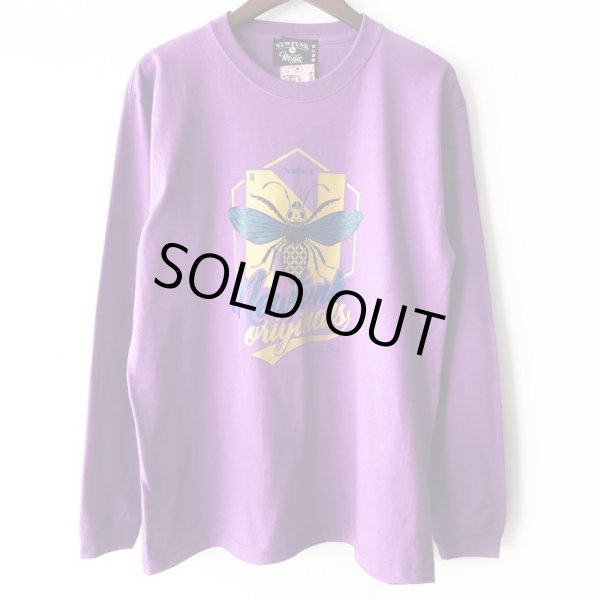 画像1: 【NEWFUNK】Honey Bee LONG TEE (PURPLE) (1)