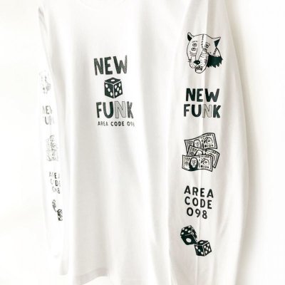 画像2: 【NEWFUNK】SIBA "COOL J" LONG SLEEVE SHIRT (White)