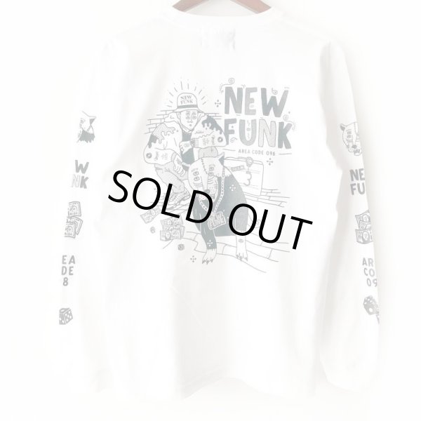 画像1: 【NEWFUNK】SIBA "COOL J" LONG SLEEVE SHIRT (White) (1)