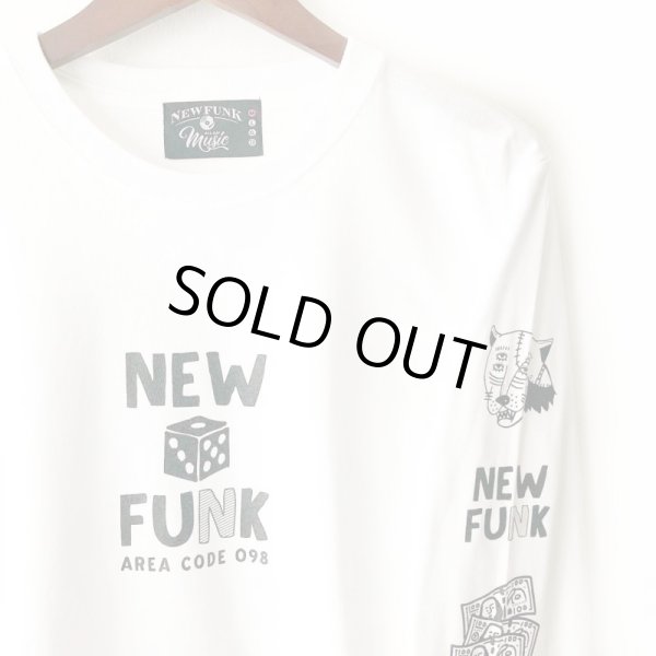 画像3: 【NEWFUNK】SIBA "COOL J" LONG SLEEVE SHIRT (White) (3)