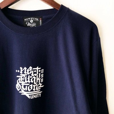 画像1: 【NEWFUNK】4TH CHAIN LONG TEE (NAVY)