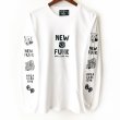 画像2: 【NEWFUNK】SIBA "COOL J" LONG SLEEVE SHIRT (White) (2)