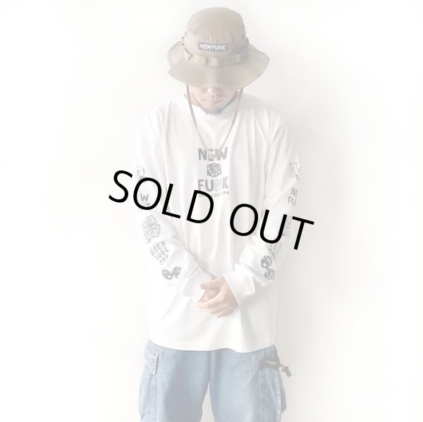画像8: 【NEWFUNK】SIBA "COOL J" LONG SLEEVE SHIRT (White) (8)