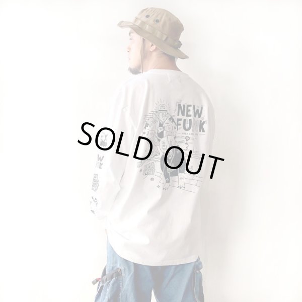 画像7: 【NEWFUNK】SIBA "COOL J" LONG SLEEVE SHIRT (White) (7)