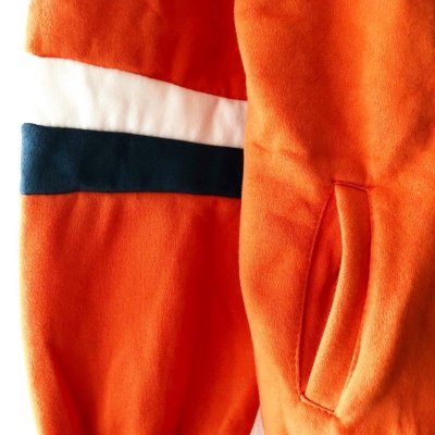 画像3: 【NEWFUNK】TWO LINE HOODIE (ORANGE)