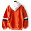 画像2: 【NEWFUNK】TWO LINE HOODIE (ORANGE) (2)