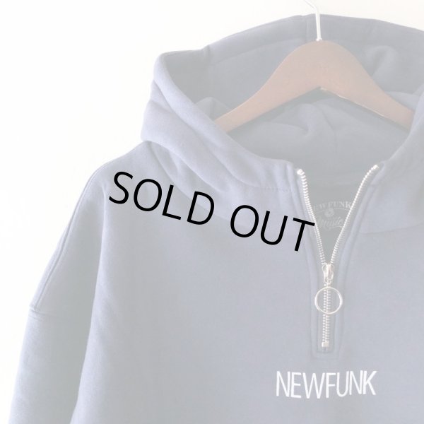 画像3: 【NEWFUNK】KEEP SHINEN HALF ZIP HOODIE (NAVY) (3)