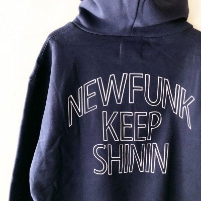 画像2: 【NEWFUNK】KEEP SHINEN HALF ZIP HOODIE (NAVY)