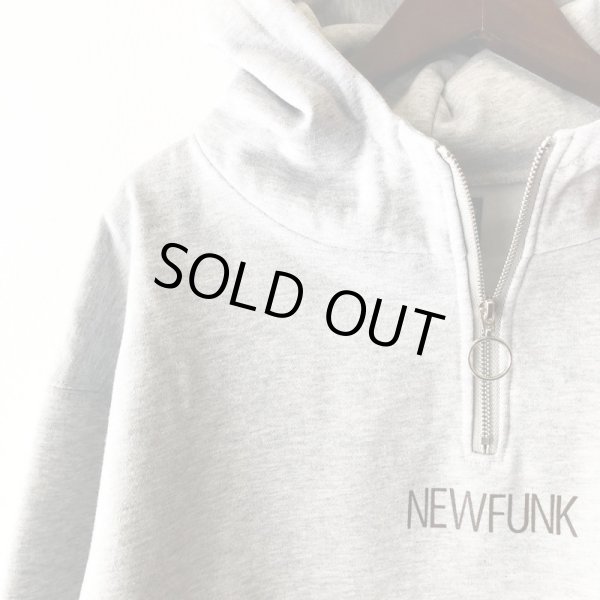 画像3: 【NEWFUNK】KEEP SHINEN HALF ZIP HOODIE (GRAY) (3)