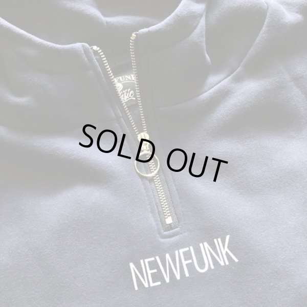 画像8: 【NEWFUNK】KEEP SHINEN HALF ZIP HOODIE (NAVY) (8)