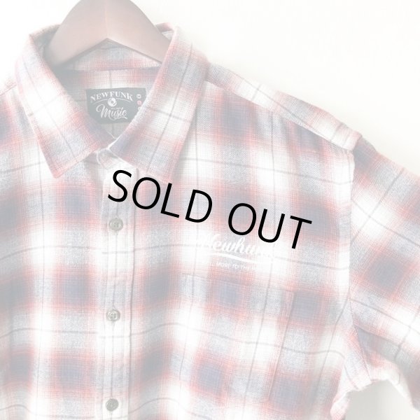 画像3: 【NEWFUNK】PAISLEY LINE OVERCHECK SHIRT (RED) (3)
