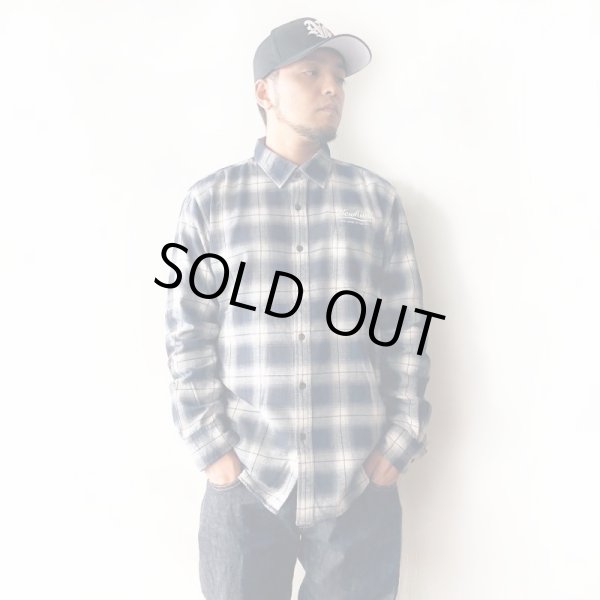 画像6: 【NEWFUNK】PAISLEY LINE OVERCHECK SHIRT (NAVY) (6)