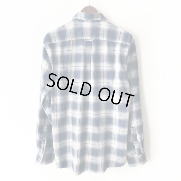 画像2: 【NEWFUNK】PAISLEY LINE OVERCHECK SHIRT (NAVY) (2)