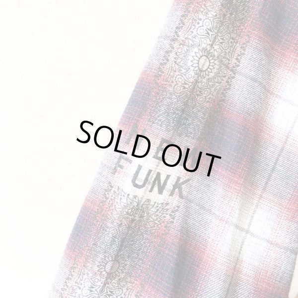 画像5: 【NEWFUNK】PAISLEY LINE OVERCHECK SHIRT (RED) (5)